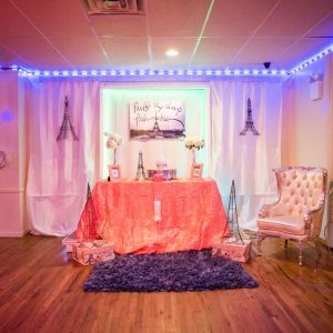 Paris themed sweet 16 party